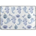 thumbnail image 4 of Dreamtimes Halloween Ghosts Pumpkins Area Rug, 36"x24" Blue Watercolor Non-Slip Washable Indoor Door Mat, Absorbent Floor Mat for Bedroom Kitchen Entryway Bathroom, 4 of 5