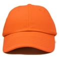 thumbnail image 3 of DALIX Plain Dad Hats 2 Pack Deal in Orange, 3 of 6