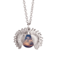 thumbnail image 1 of Oscuras nubes cielo azul naranja Collar de girasol collar collar collar colgante, 1 of 3