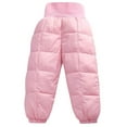thumbnail image 2 of SXIMEE 2-5Y Baby Boy Girl Winter Puffer Snow Pants Toddler Kids Thick Warm Down Ski Trouser - 1Pcs Pink, 2 of 13