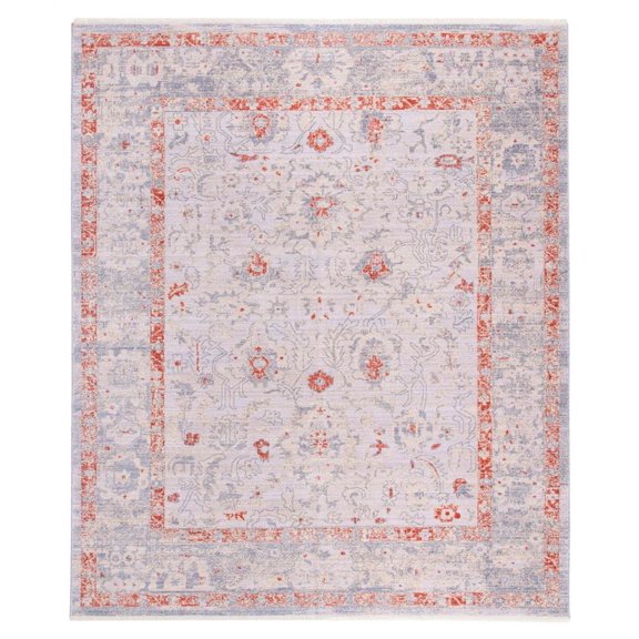 Rectangular Area Rug in Rust and Ivory (13 ft. L x 10 ft. W)