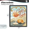 thumbnail image 4 of Stupell Industries Eclectic Spritz O'Clock Citrus Cocktail Black Floating Frame Canvas Art, 17 x 21, by Connie Summers, 4 of 8