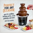 thumbnail image 4 of Nostalgia 3 Tier Chocolate Fondue Fountain 24 Oz Electric Fondue Machine, Black, 4 of 8