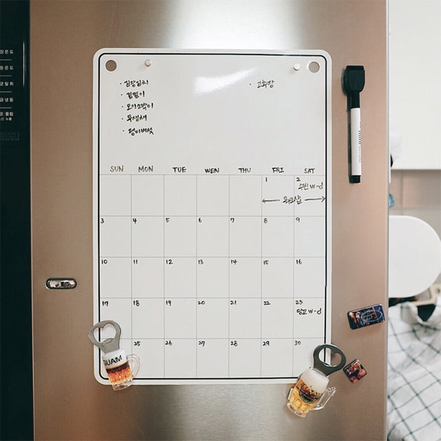 Pizarra Planificador Mensual Refrigerador Tablero De Mensajes Magnético Tableros De Notas Imán De Nevera Calendario Planificador Diario