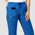 thumbnail image 4 of Wink WonderFLEX Women's Faith Multi-Pocket Cargo Scrub Pant, Royal, XS, 4 of 5
