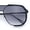 Black Frame - Smoke Lens, variant on Geometric Aviator Sunglasses for Men Gradient Lens Metal Frame Fashion Square Pilot Shades Gold Tortoise Frame - Red Lens