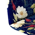 thumbnail image 2 of Jordan Manufacturing 49" x 20.5" Rose Garden Navy Floral Rectangular Outdoor Adirondack Chair Cushion with Back Strap, 2 of 8