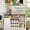 White, variant on 47" Coffee Bar Cabinet with Power Outlets Farmhouse Buffet Bar Cabinets with 3-Tier Storage & Goblet Holder Coffee Station Hutch Cabinet with 8 Wine Racks for Kitchen, Dining Room, Black