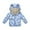 Blue, variant on Toddler Puffer Jacket Boys Cartoon Print Full-Zip Long Sleeve Warm Bear Hooded Outdoor Coats Windproof Winter Jacket for Girls 18-24 Months