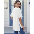 thumbnail image 4 of Zeagoo Summer T Shirts for Women Oversized Crew Neck Tees Short Sleeve Loose Fit Workout Tops, 4 of 4