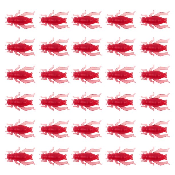 De Cebo Suave De Cricket De Colores, Simulación De Aparejos De Pesca Al Aire Libre, Cebo Falso, Cebo De Silicona Con Forma De Cricket Para Pesca En Lago Al Aire Libre 50 Piezas Kearding OD003911-00