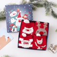 thumbnail image 3 of Xmas Crew Socks Festive: 4 Pairs Stretchy Breathable Cotton Socks Holiday Socks, 3 of 5