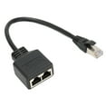 thumbnail image 1 of Cable Divisor Ethernet RJ45, Conexión Adaptador Divisor RJ45 De 1 A 2 Puertos Para Oficinas Para Hogares Para Todas Las Redes, 1 of 7
