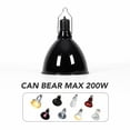 thumbnail image 3 of ECOSUB Reptile Terrarium Light Fixture Base, for E26 200W Bulb, Ceramic Socket Switch, Black, 3 of 8
