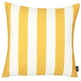 thumbnail image 3 of Geometric Yellow Stripes Square 18" x 18" Throw Pillow Cover, 3 of 5
