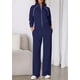 thumbnail image 3 of Conjunto Deportivo PRETTYGARDEN 2 Piezas Mujer Azul Marino Talla M, 3 of 6
