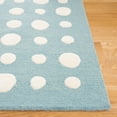 thumbnail image 3 of SAFAVIEH Kids Neutral Polka Dots Area Rug, Blue/Ivory, 5' x 5' Square, 3 of 8