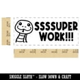 thumbnail image 2 of SSSSuper Super Work Snake Teacher Student School Self-Inking Rubber Stamp Ink Stamper - Blue Ink - Small 1-1/2 Inch, 2 of 7