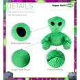 thumbnail image 2 of DolliBu Plush Alien Stuffed Toy – Soft Huggable Green Alien, Adorable Space Creature Plushie Toy, Cute Weird Cuddle Gifts, Super Soft Plush Doll Galaxy Toy for Kids and Adults - 18 Inches, 2 of 7