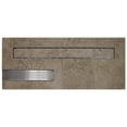thumbnail image 2 of Marine Grade 316 Stainless Steel Linear Shower Drain (Trench and Grate Only) Grate Length: 60", Grate Type: Tile Insert Grate, 2 of 10