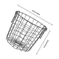 thumbnail image 2 of COOPHYA Firewood Log Basket Iron Metal Design Black 1Pcs, 2 of 7