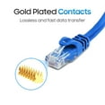 thumbnail image 4 of Cmple - Cat 6 Ethernet Cable 100 ft, Cat6 Patch Cables 10Gbps Network Lan Cord, 550MHz, RJ45 Connectors, Compatible with Gaming Computer, Laptop, Modem, Router, Gaming Console - Blue, 4 of 7