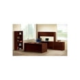 thumbnail image 4 of 10500 Series Bow Front Double Pedestal Desk 72" x 36" x 29.5", Mahogany, 4 of 5