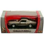 1968 Shelby GT 500-KR, Silver w/ Stripes - Yatming 94214 - 1/43 Scale Diecast Model Toy Car