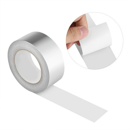 WALFRONT 5cm * 50m Aluminium Foil Adhesive Sealing Tape Thermal Resist Duct Repairs Tool ,Aluminium Foil Adhesive, Thermal Resist (Best Adhesive For Aluminium)