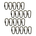 thumbnail image 1 of 10/20 unidades de mini mosquetones de acero con cierre de seguridad, ganchos de presión y clips para mosquetones. 20 piezas, 1 of 9