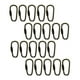 thumbnail image 1 of Mosquetón con gancho en D, llavero múltiple, hebilla de tornillo de acero 20 piezas, 1 of 9