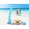 thumbnail image 5 of Beach Canopy Cabana with One Side Detachable Cover Large Space 6x6 ft Waterproof and UPF UV 50+, 5 of 12