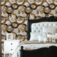 thumbnail image 2 of Peel and Stick Wallpaper Contemporary Painting Fluid Arch Circle Wall Mural 23.6in x 9.8ft Self Adhesive Removable Wall Paper Renter Friendly Wallpaper for Nursery Bedroom Cabinets, 2 of 8