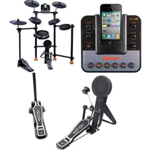 AllInOne Electronic Drum Set for iPod/iPhone w/metronome & real drum