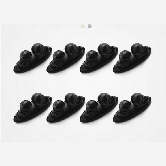 WHAMVOX 8 Pcs Cord Cable Organizer Auto Car Accessories Automobile Black