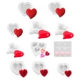 thumbnail image 3 of BrowQuartz Silicone Mold DIY Heart Love Flower Pot Dessert Jewelry Making Supplies Fondant Soap Mould Decoration Baking Bakeware Type 6, 3 of 6