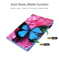 thumbnail image 5 of iPad 9.7 6th / 5th Generation Case, iPad Air 1 2 Case, Allytech Colorful Pattern Multi Angle Stand Auto Sleep Wake Folio Style Cards Pencil Holder Wallet Case Cover Full Protective, Blue Butterfly, 5 of 8