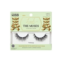 KISS Lash Couture the Muses False Eyelashes, Strip Lashes, Noblesse, Black, 1 Pair