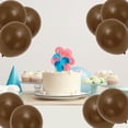 thumbnail image 4 of Unique Bargains 20Pcs Latex Party 10 Inch Helium Balloons Light Brown, 4 of 6