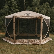 Gazelle Tents™, G6 6-Sided Portable Gazebo, Hub Screen Tent, Desert Sand, GG602DS