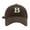 Coffee, variant on Baseball Caps for Men & Women - Casual Dad Hat with Curved Brim B Letter Embroidery Baseball Cap Unisex Korean Fashion And Versatile Cap