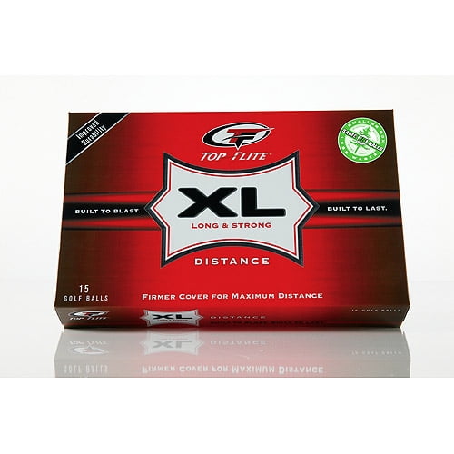 Top Flite XL Distance Golf Balls, 15 Pack