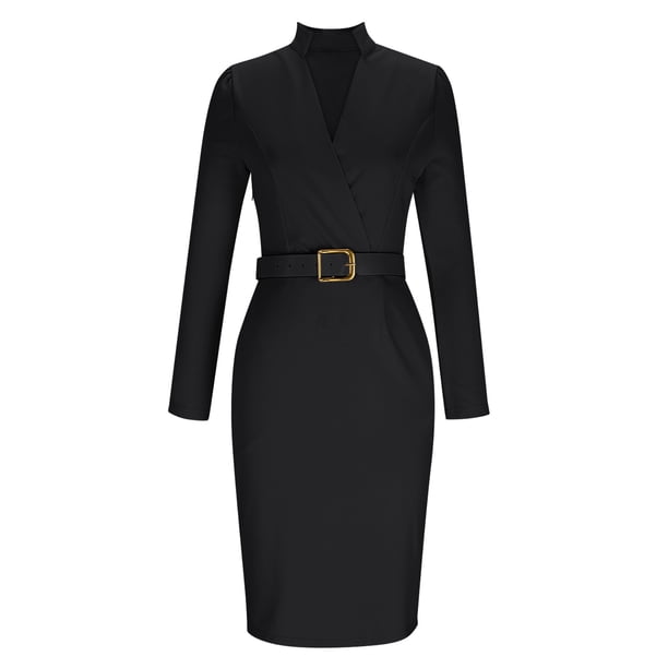 black bodycon dress with white collar ClodeEU Women's Sexy Blazer Dress,Slim Pencil Skirt ,Work Dresses Business Outfits Black,Womens Plus XL Wear with a pair