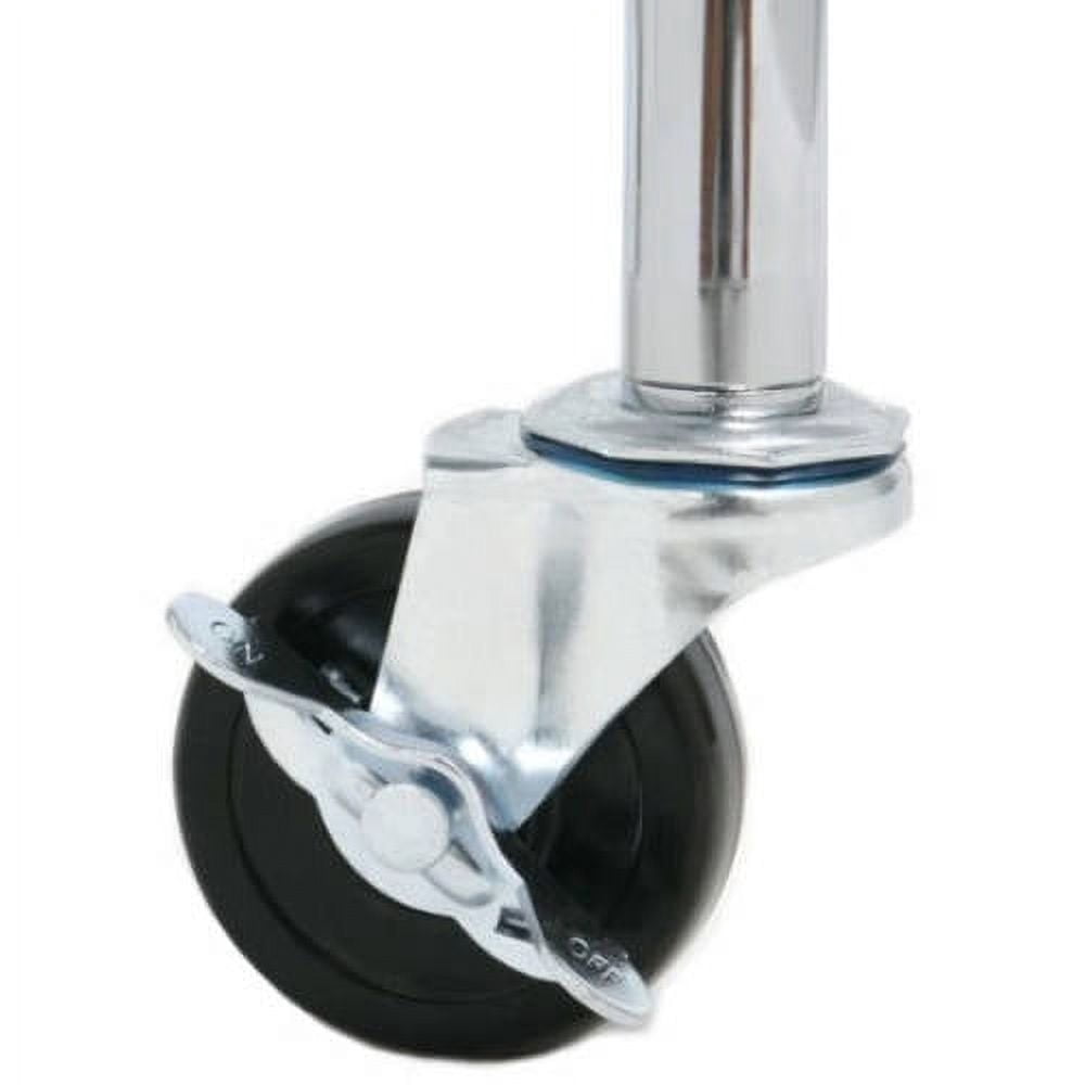 Seville Classics 3" Wheels for Shelving Units (Set of 4)