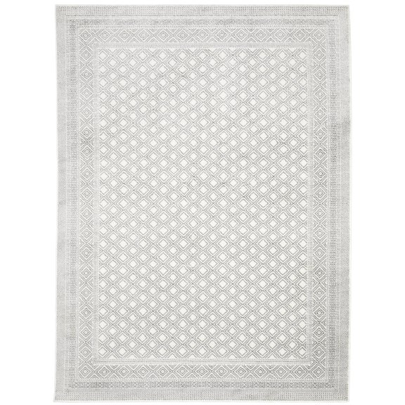 Oriental Weavers Montecito 094W8 White/ Grey 6'7" X 9'6" Indoor Area Rug