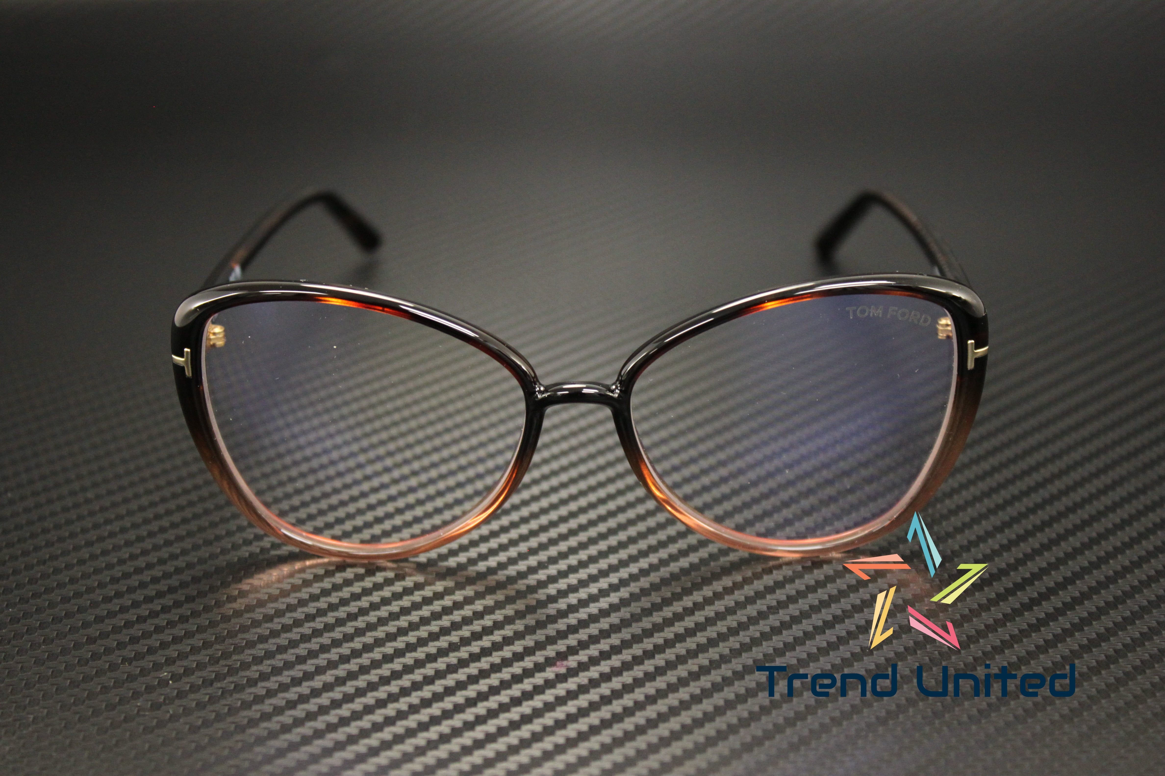 Tom Ford FT5907 B 056 Injected Havana Other 55 mm Women display picture 3