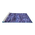 thumbnail image 2 of Ahgly Company Machine Washable Indoor Square Southwestern Blue Country Area Rugs, 8' Square, 2 of 4