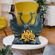 thumbnail image 4 of Estatua de cisne moderna, escultura de estatuilla de resina, arte artesanal coleccionable para , pequeña sala , estante de escritorio, Azul BLESIY Estatua del cisne, 4 of 8