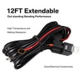 thumbnail image 4 of 12V 40A Relay Wiring Harness Kit With 2 Leads For Led Off Road Light Fog Light Installation, 4 of 8