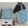 thumbnail image 5 of Soimoi Blue Poly Georgette Fabric Heart & Love Text Decor Fabric Printed Yard 42 Inch Wide, 5 of 5